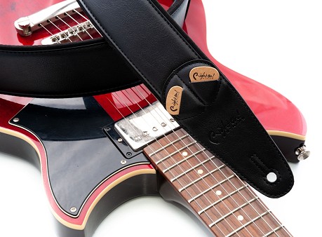 Correa ancha para guitarra Charm-60 Black acolchada y sostenible