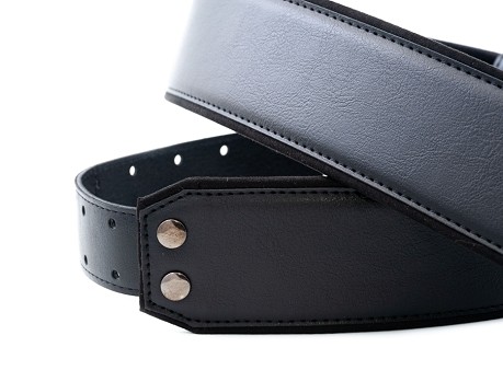 Correa profesional Charm-60 negra cómoda y ancha para guitarra eléctrica