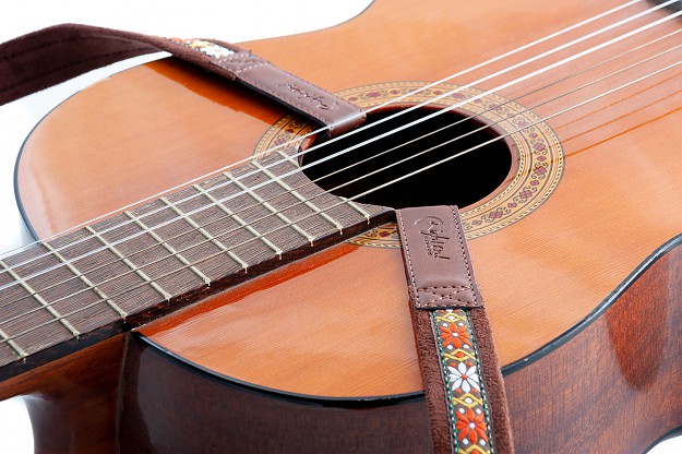 Ukulele Strap Plait - Brown Sangle ukulele & mandoline Righton straps