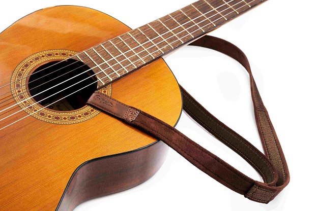Correa para Guitarra Clásica Hook Brown - Ajuste Seguro y Cómodo 