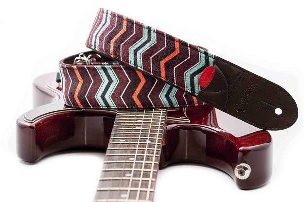 ZIGGY Teal Guitar Strap | Inspired by David Bowie & Glam Rock1