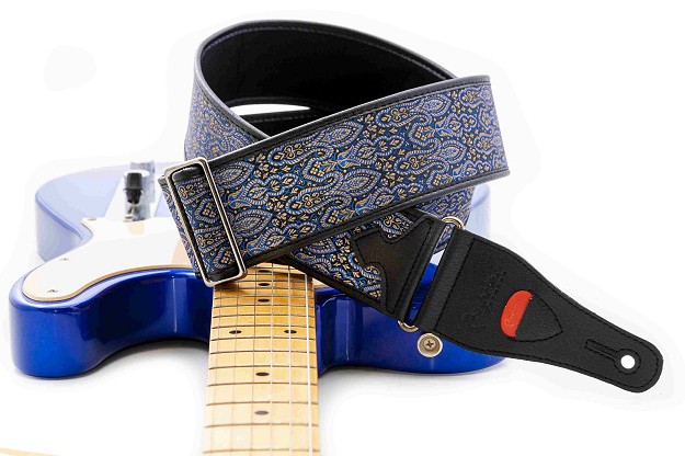 Córdoba Blue Guitar Strap | Inspired by the Córdoba Mosque & Mudejar Art1