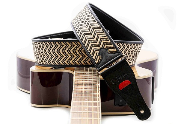 VICTORIA Black Guitar Strap | Inspired by Lake Victoria's Craftsmanship1