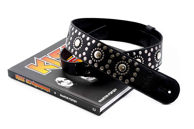 Legend Thunderstruck Black Guitar Strap Inspired by Paul Stanley of KISS | RightOn! Straps1