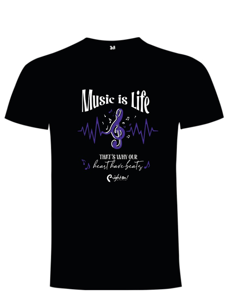 Camiseta diseño RightOn! Beats