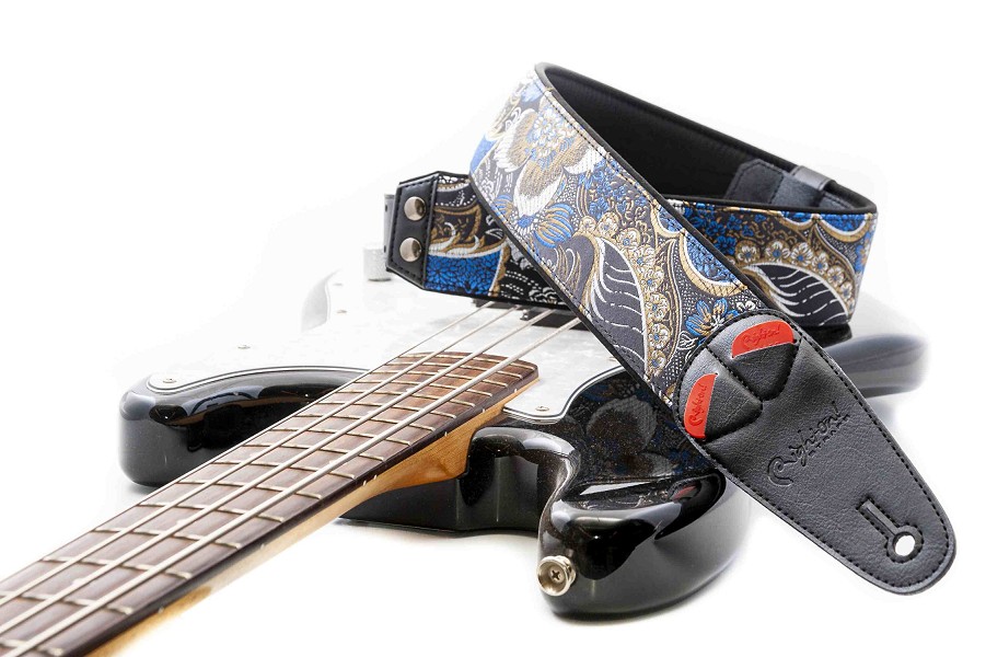 HOKKAIDO Black Guitar Strap | Inspired by Japanese Aesthetics1