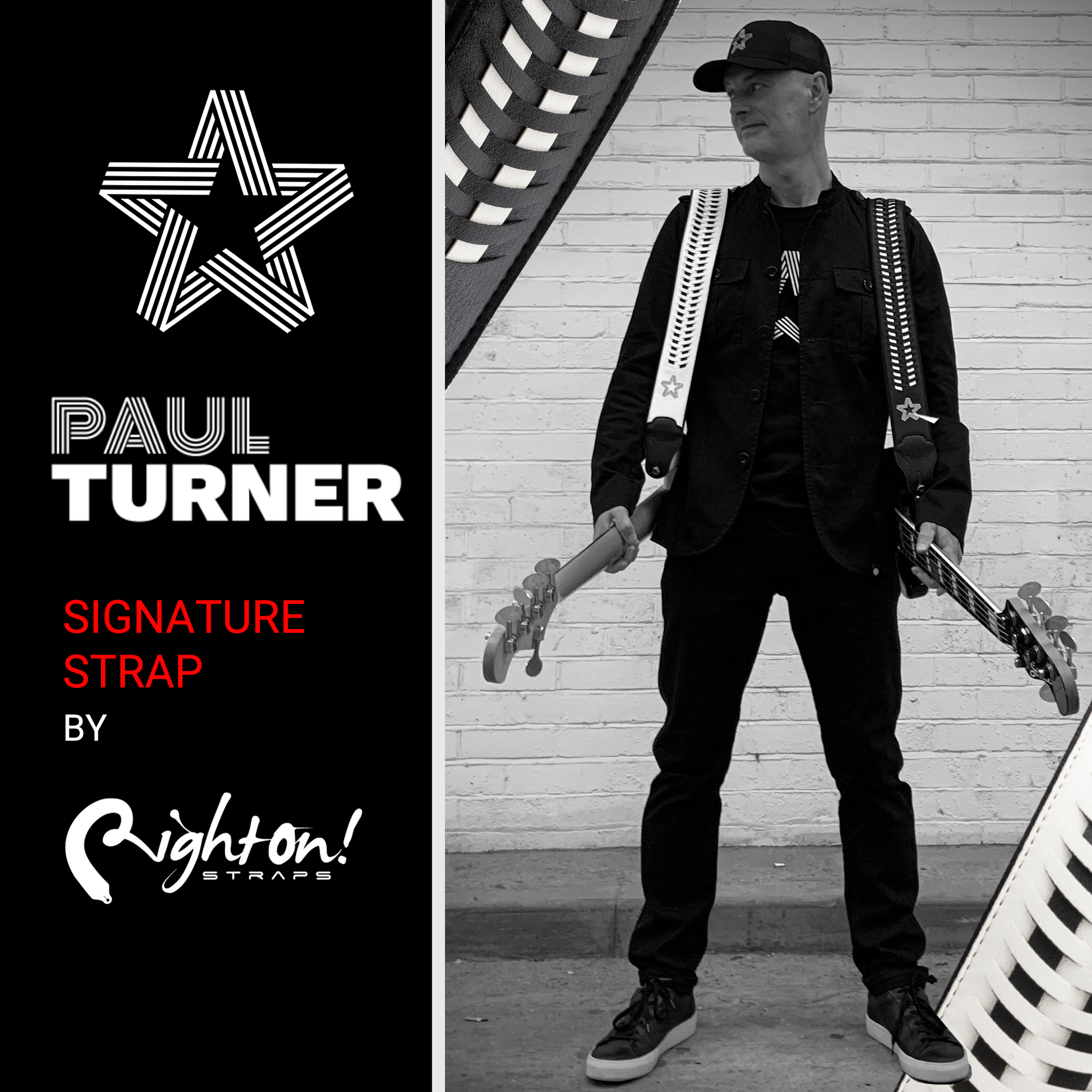 The new Paul Turner bass strap, signature